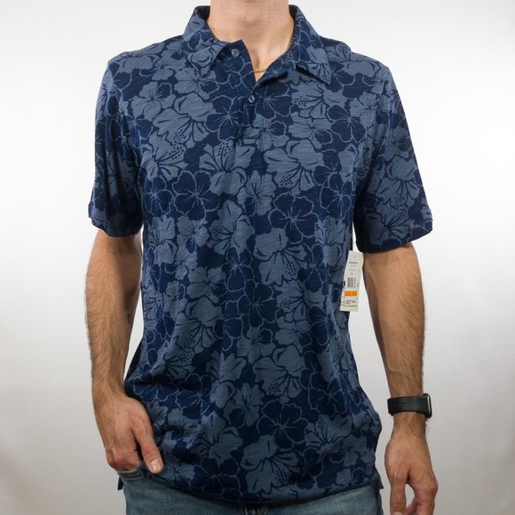 Trunks Surf and Swim CO. Other - Trunks David Navy Blue Floral Polo T-Shirt S L XL